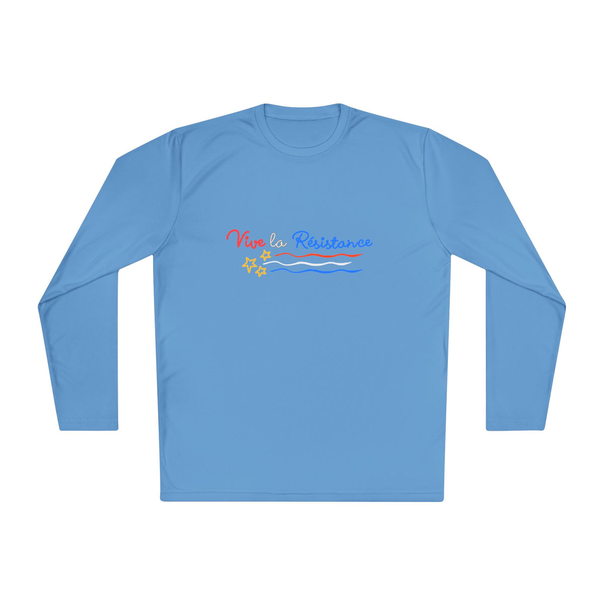 Vive Le Resistance T-Shirt | Red White & Blue Patriotic Graphic Tee | Sports-Tek Lightweight