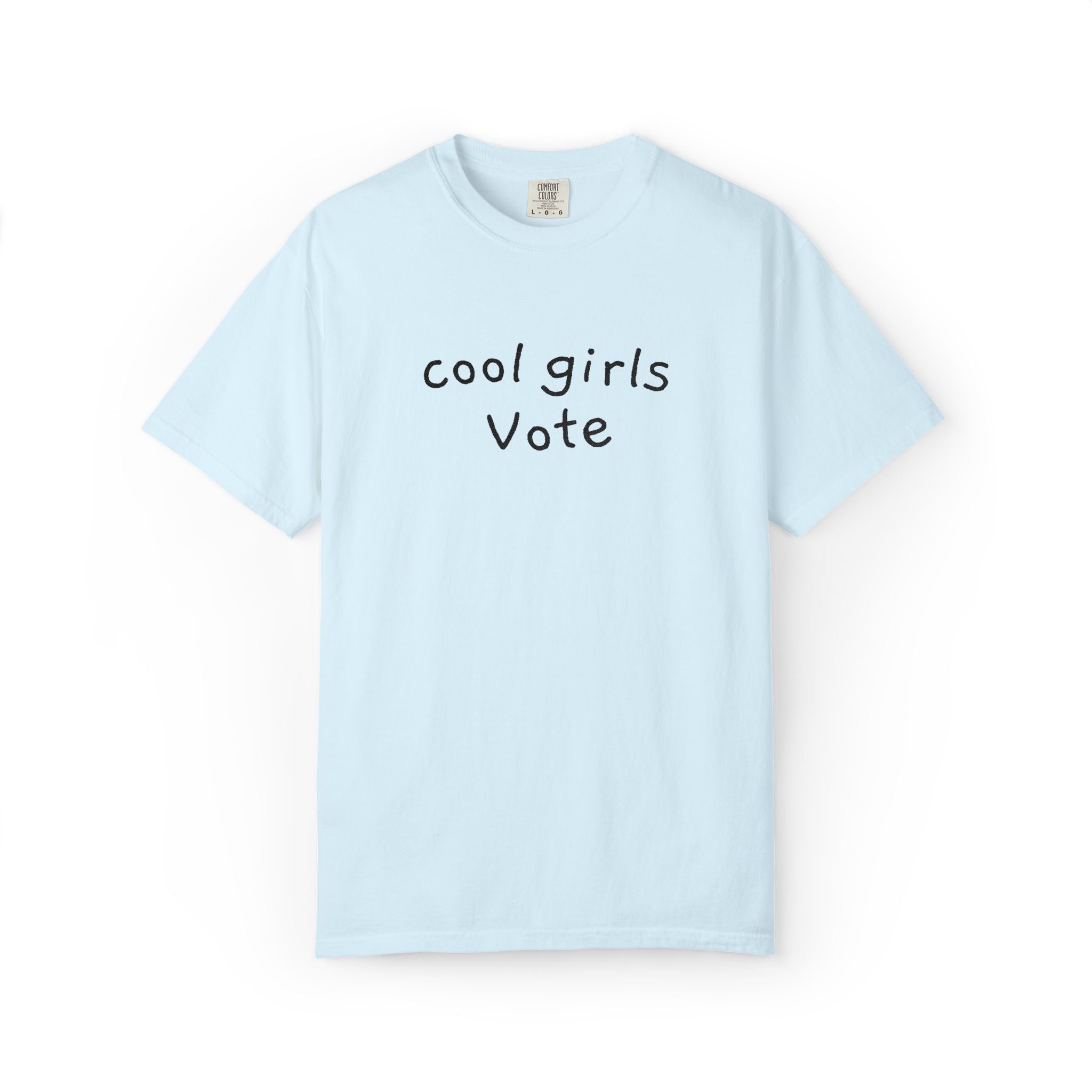 Cool Girls Vote Embroidered T-Shirt | Feminist Tee | Women's Voting Shirt