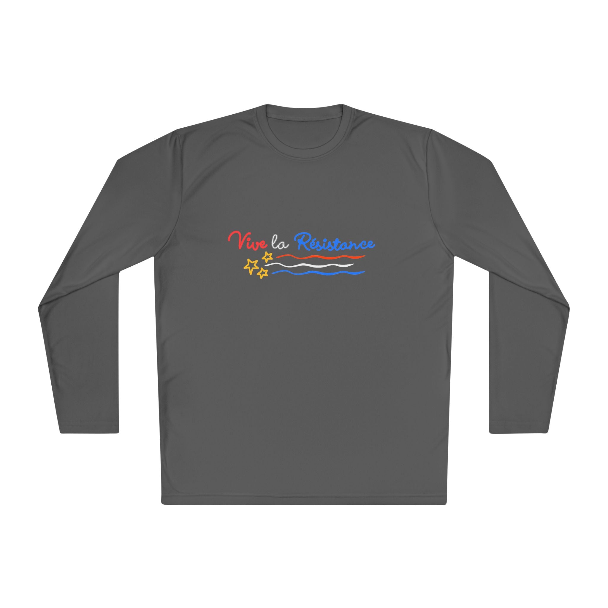Vive Le Resistance T-Shirt | Red White & Blue Patriotic Graphic Tee | Sports-Tek Lightweight