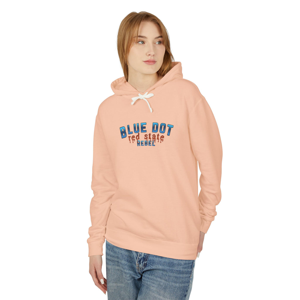 Blue Dot Red State Rebel Hoodie | Blue Dot Political Pullover
