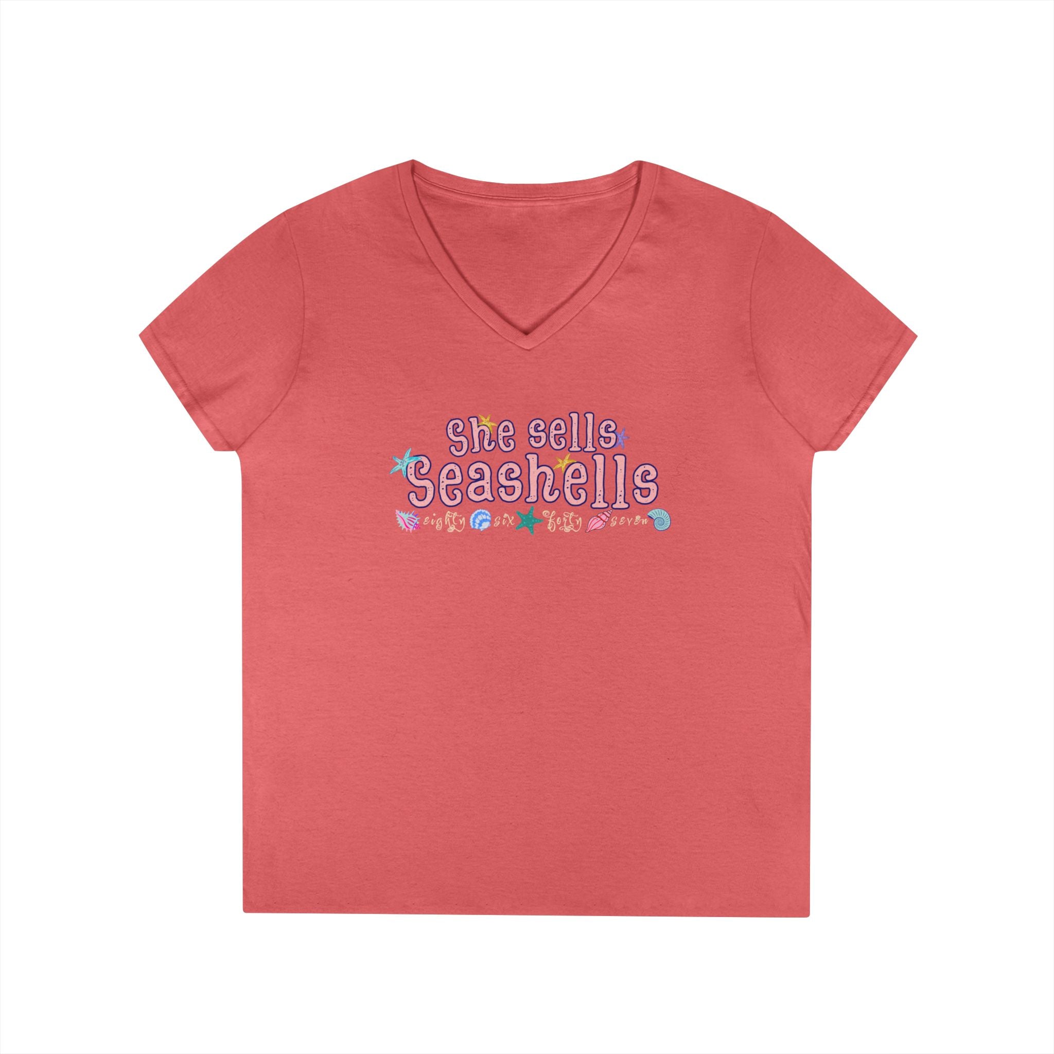 She Sells Seashells V-Neck Tee