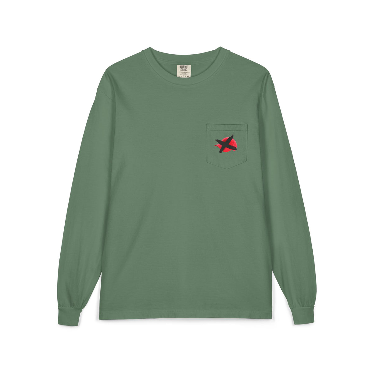Hats Off My Vote Long Sleeve Shirt | Political Comfort Colors Pocket Tee | Voting Rights Shirt