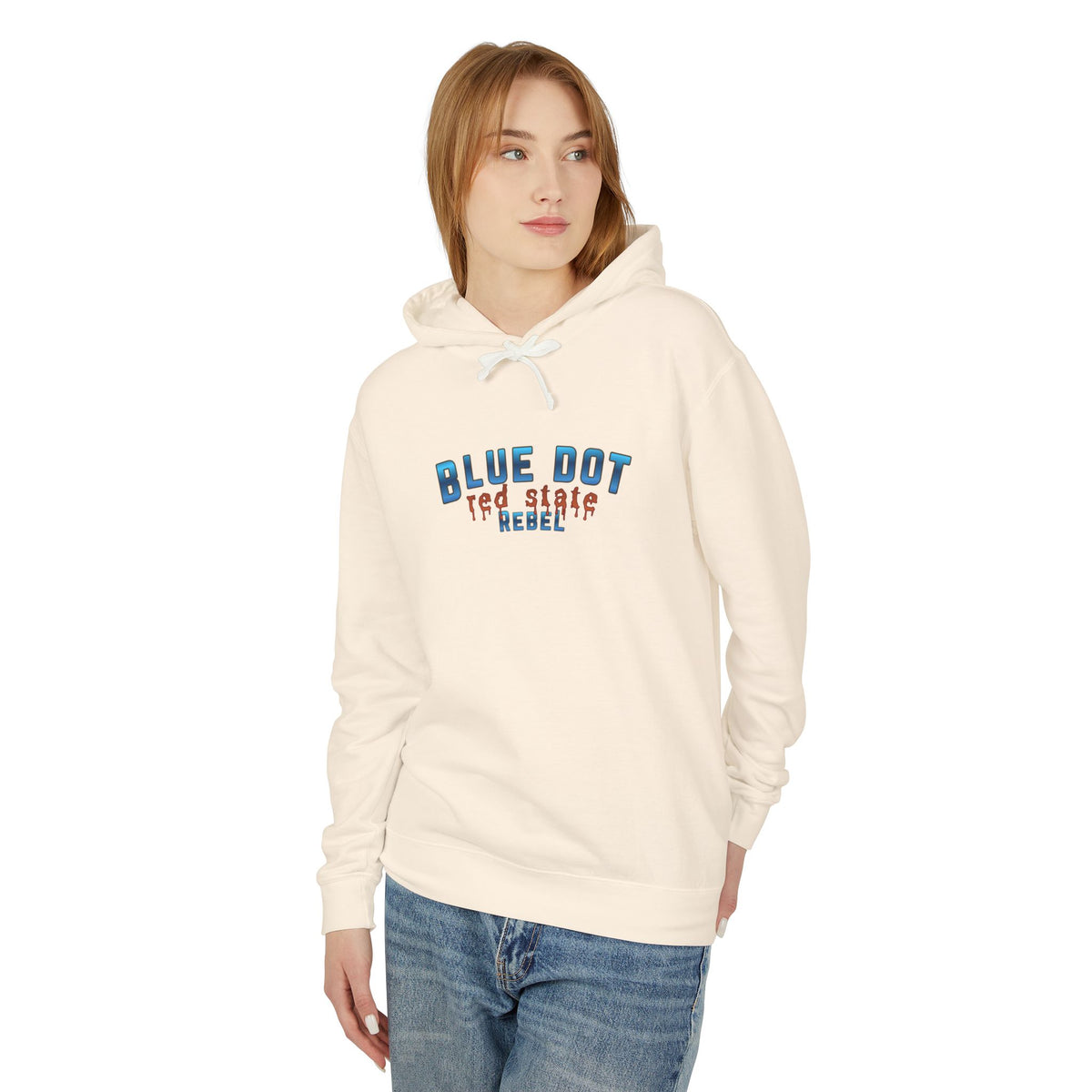 Blue Dot Red State Rebel Hoodie | Blue Dot Political Pullover