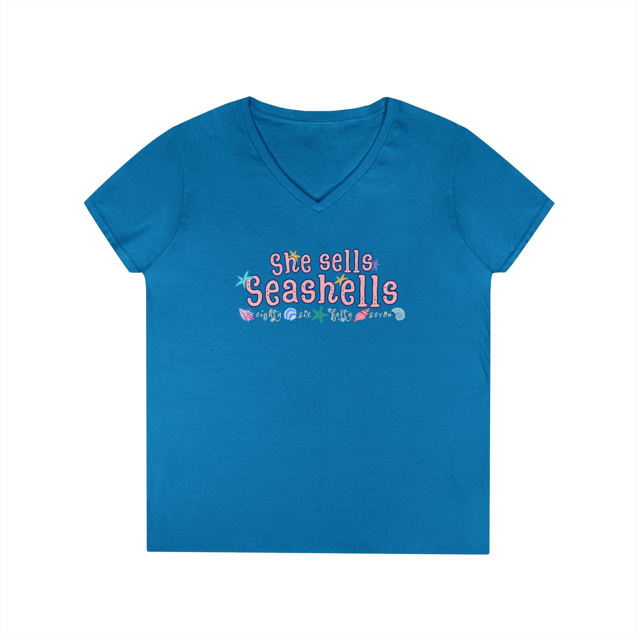 She Sells Seashells V-Neck Tee