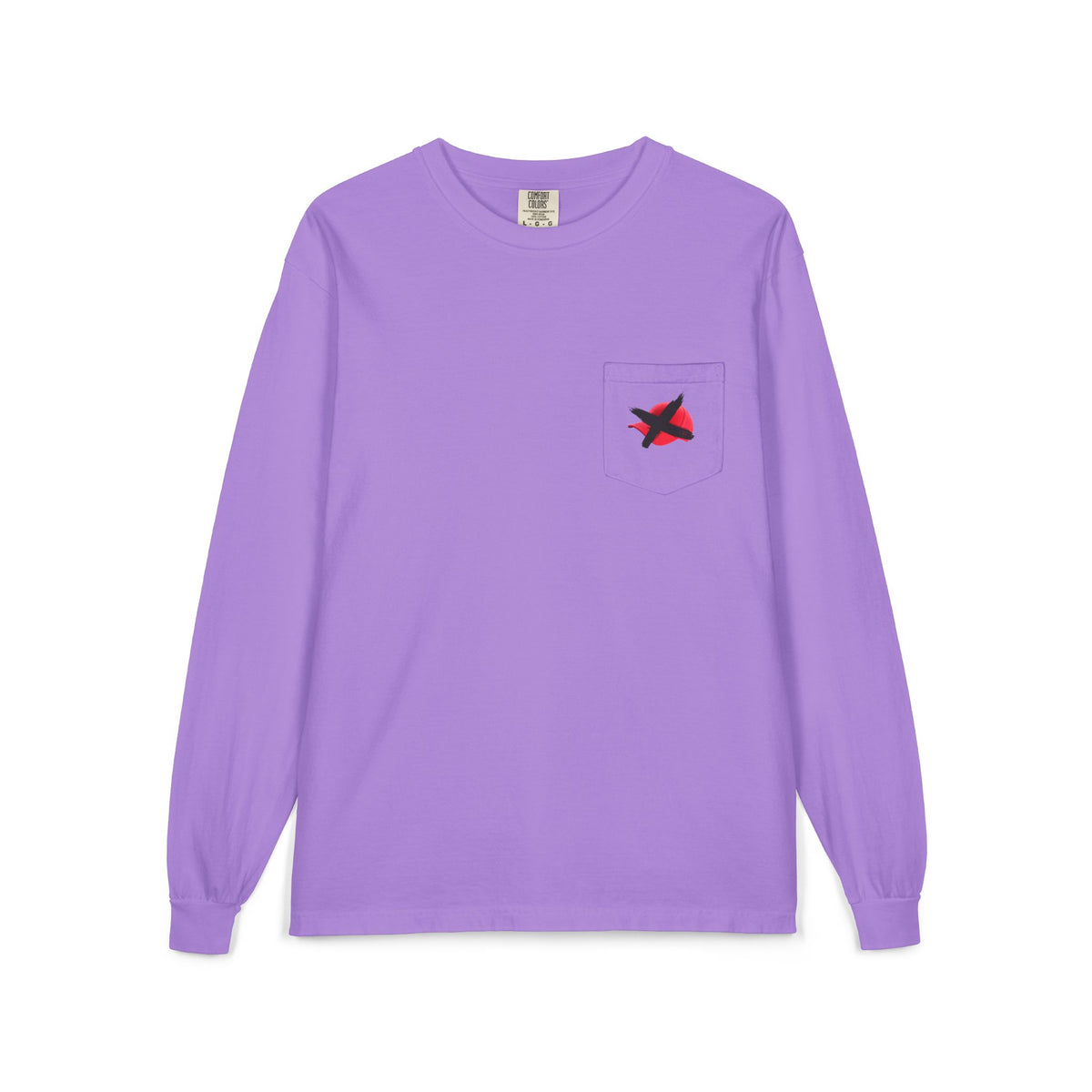 Hats Off My Vote Long Sleeve Shirt | Political Comfort Colors Pocket Tee | Voting Rights Shirt