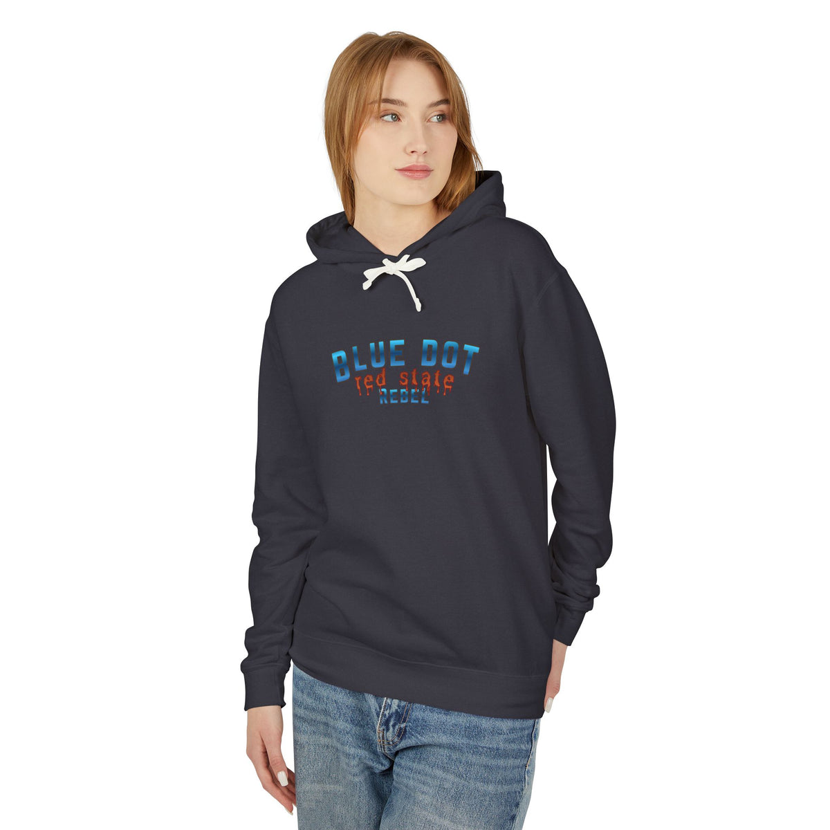 Blue Dot Red State Rebel Hoodie | Blue Dot Political Pullover