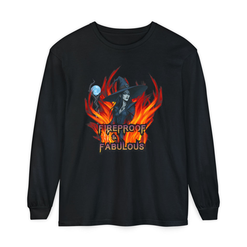Fireproof & Fabulous Witch Halloween Shirt | Comfort Colors Tee | Witchy Shirt