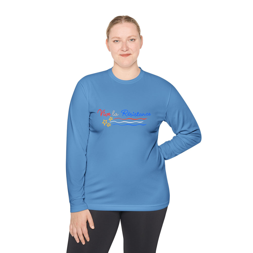 Vive Le Resistance T-Shirt | Red White & Blue Patriotic Graphic Tee | Sports-Tek Lightweight