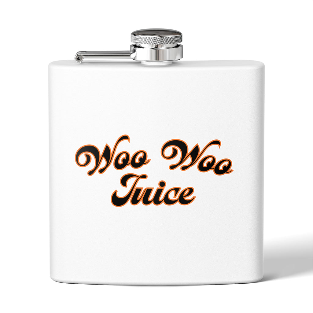 Woo Woo Juice 6 oz Metal Flask | Funny Mystical Witchy Gift