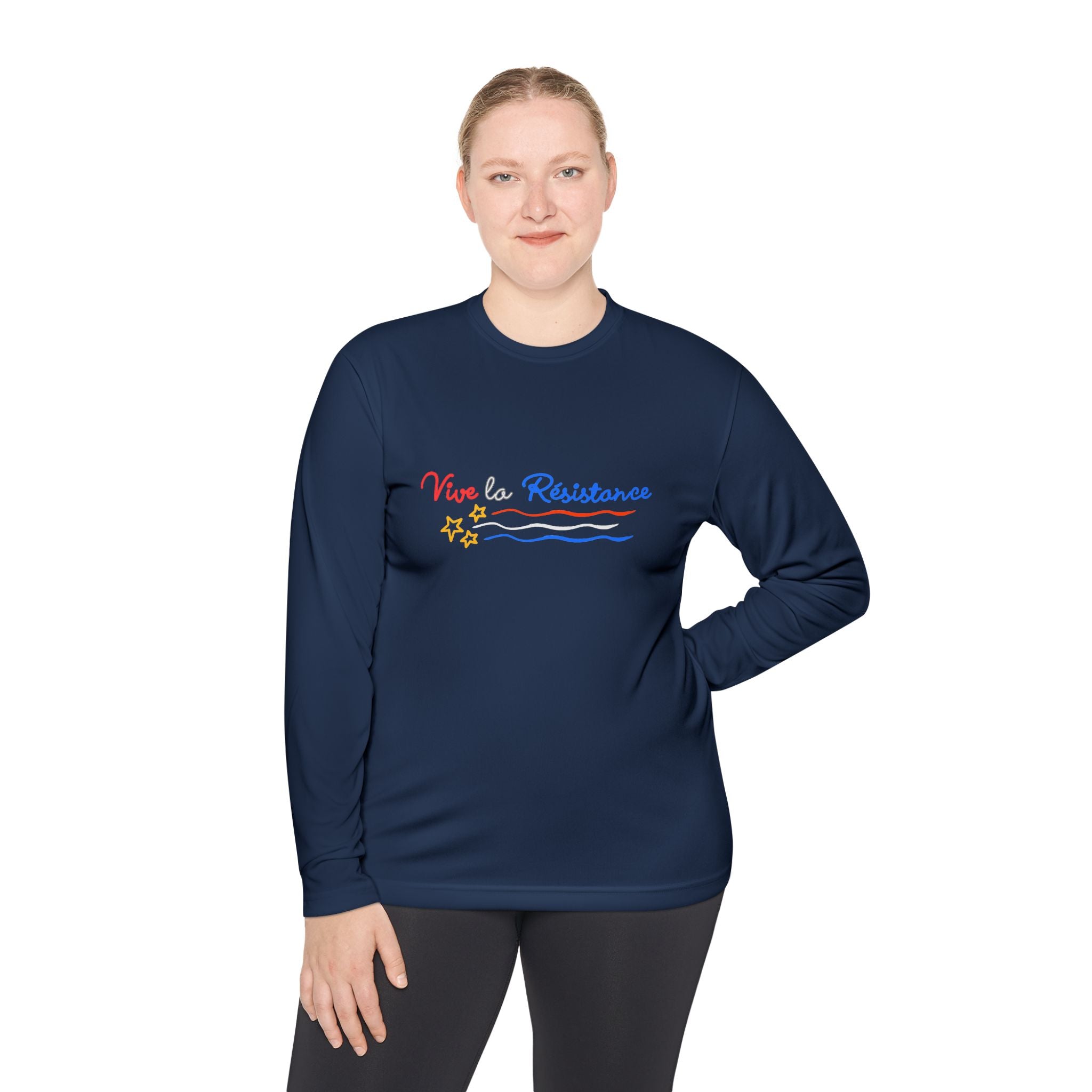 Vive Le Resistance T-Shirt | Red White & Blue Patriotic Graphic Tee | Sports-Tek Lightweight