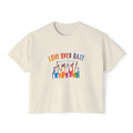 Love Over Hate, Can I Get an Amen Women's Boxy T-Shirt | Comfort Colors Feminist Graphic Tee