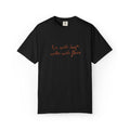 Lie With Dogs Wake With Fleas Embroidered T-Shirt | Funny Karma Graphic Tee