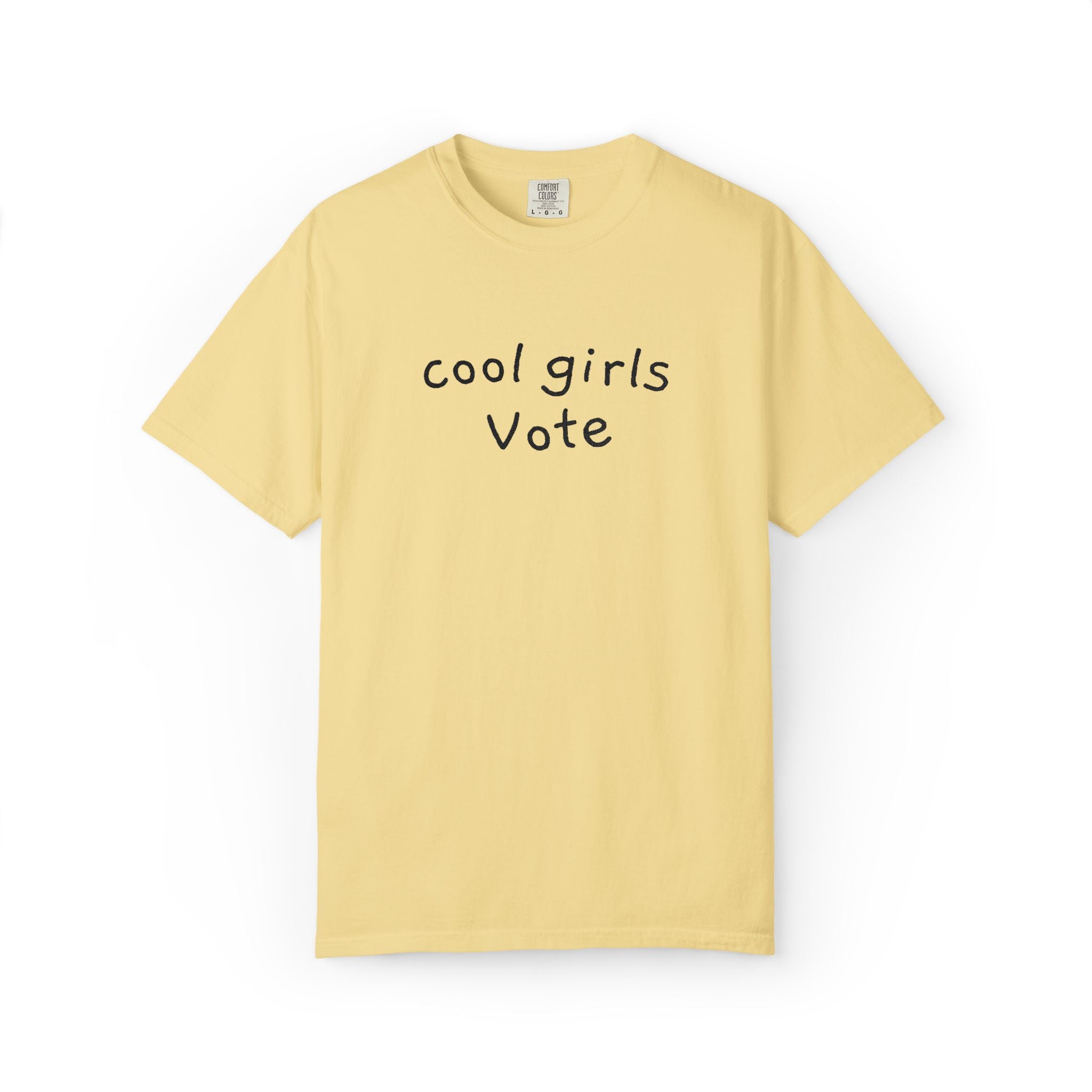 Cool Girls Vote Embroidered T-Shirt | Feminist Tee | Women's Voting Shirt