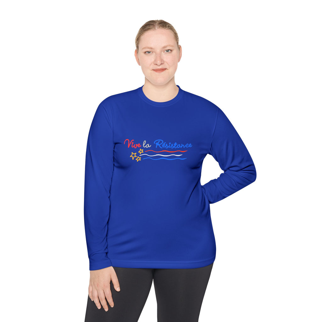 Vive Le Resistance T-Shirt | Red White & Blue Patriotic Graphic Tee | Sports-Tek Lightweight