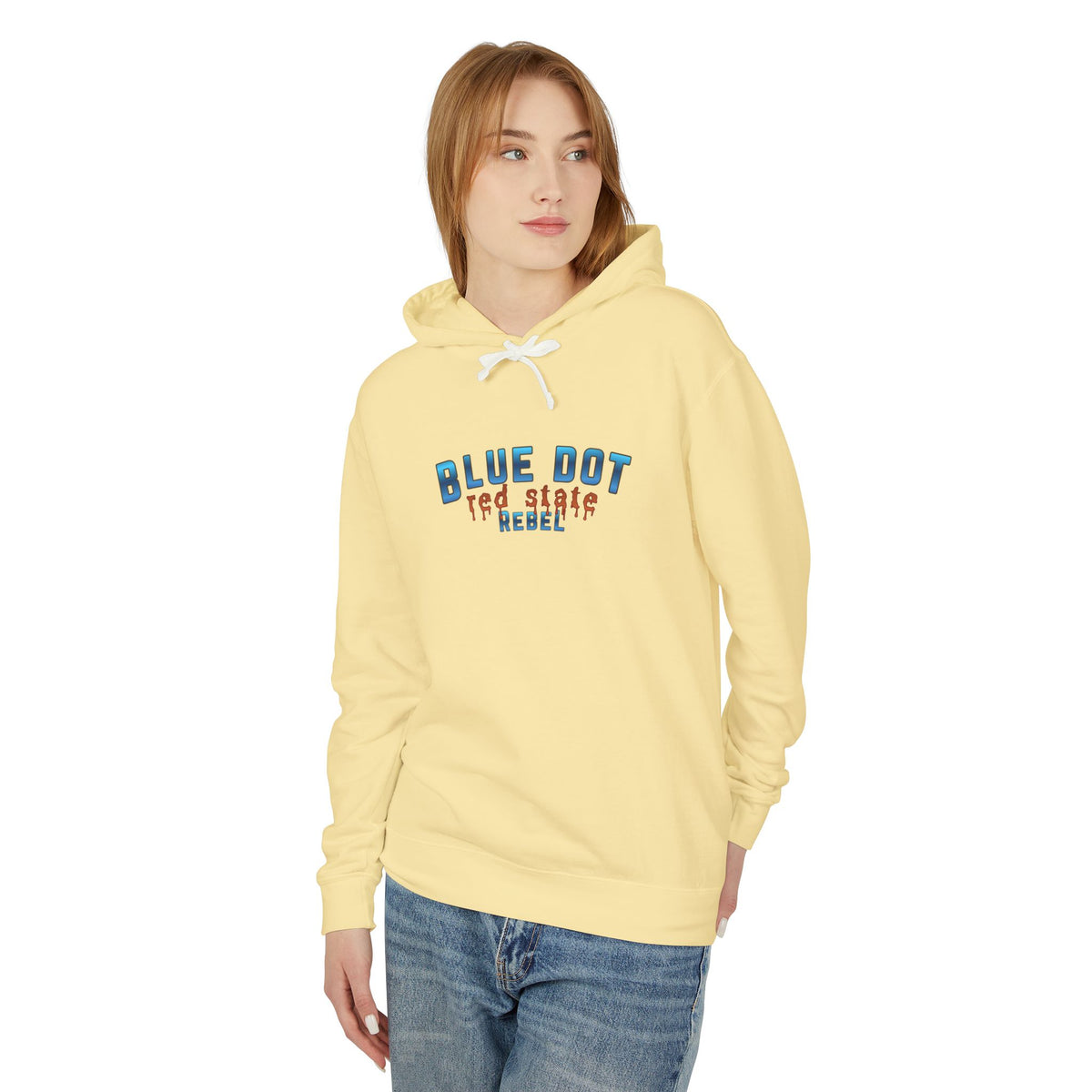 Blue Dot Red State Rebel Hoodie | Blue Dot Political Pullover