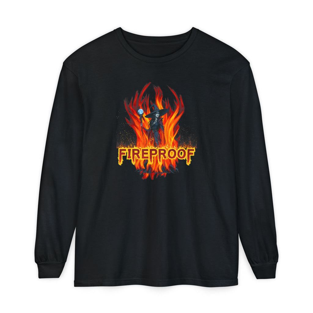 Fireproof Witch Halloween Shirt | Witchy Comfort Colors Tee | Spooky Gothic Shirt