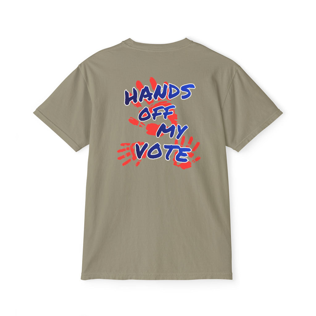Hands Off My Vote Shirt | Political Voting Tee | Comfort Colors Pocket Unisex T-Shirt