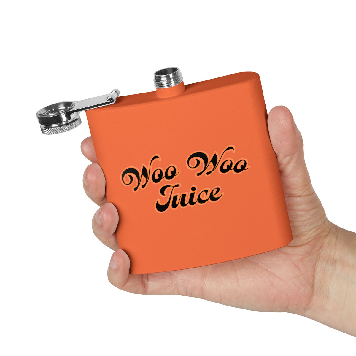Woo Woo Juice 6 oz Metal Flask | Funny Mystical Witchy Gift