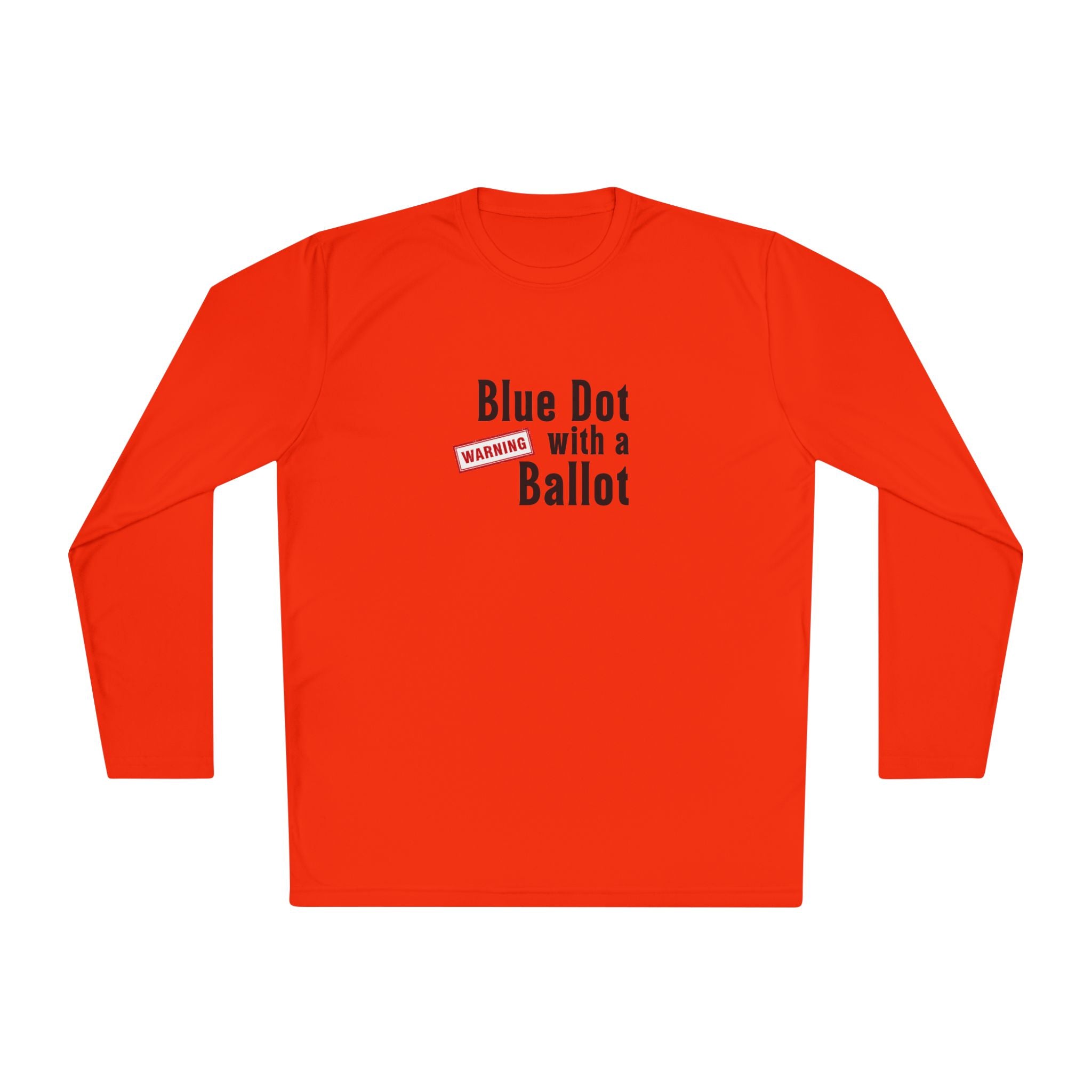 Warning: Blue Dot With a Ballot | Funny Voting Shirt | Colorful Sports-Tek Lightweight Tee