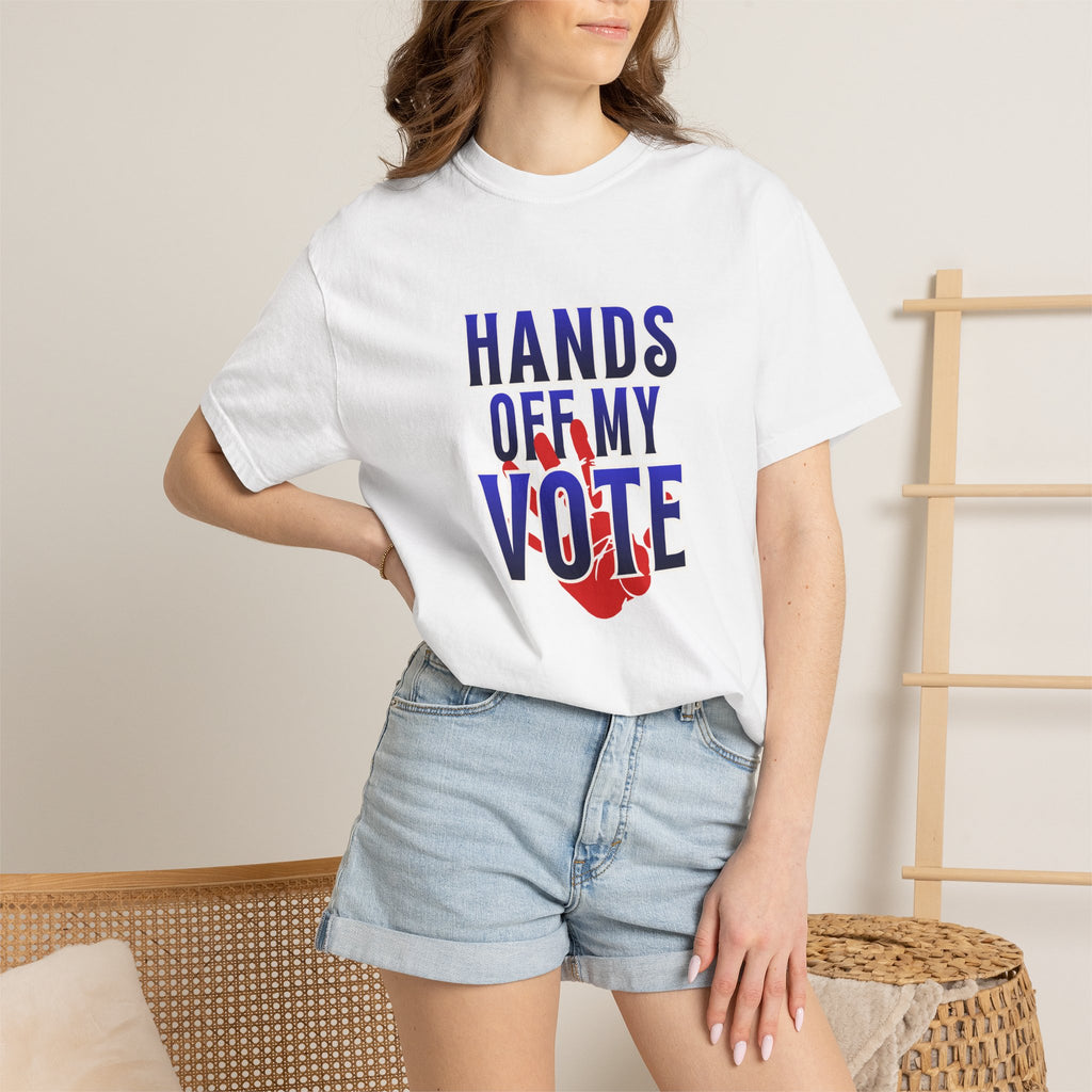 Hands Off My Vote Shirt | Political Voting Tee | Comfort Colors Unisex T-Shirt
