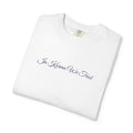 In Karma We Trust Embroidered T-Shirt | Unisex Spiritual Humor Shirt | Everyday Casual Graphic Tee