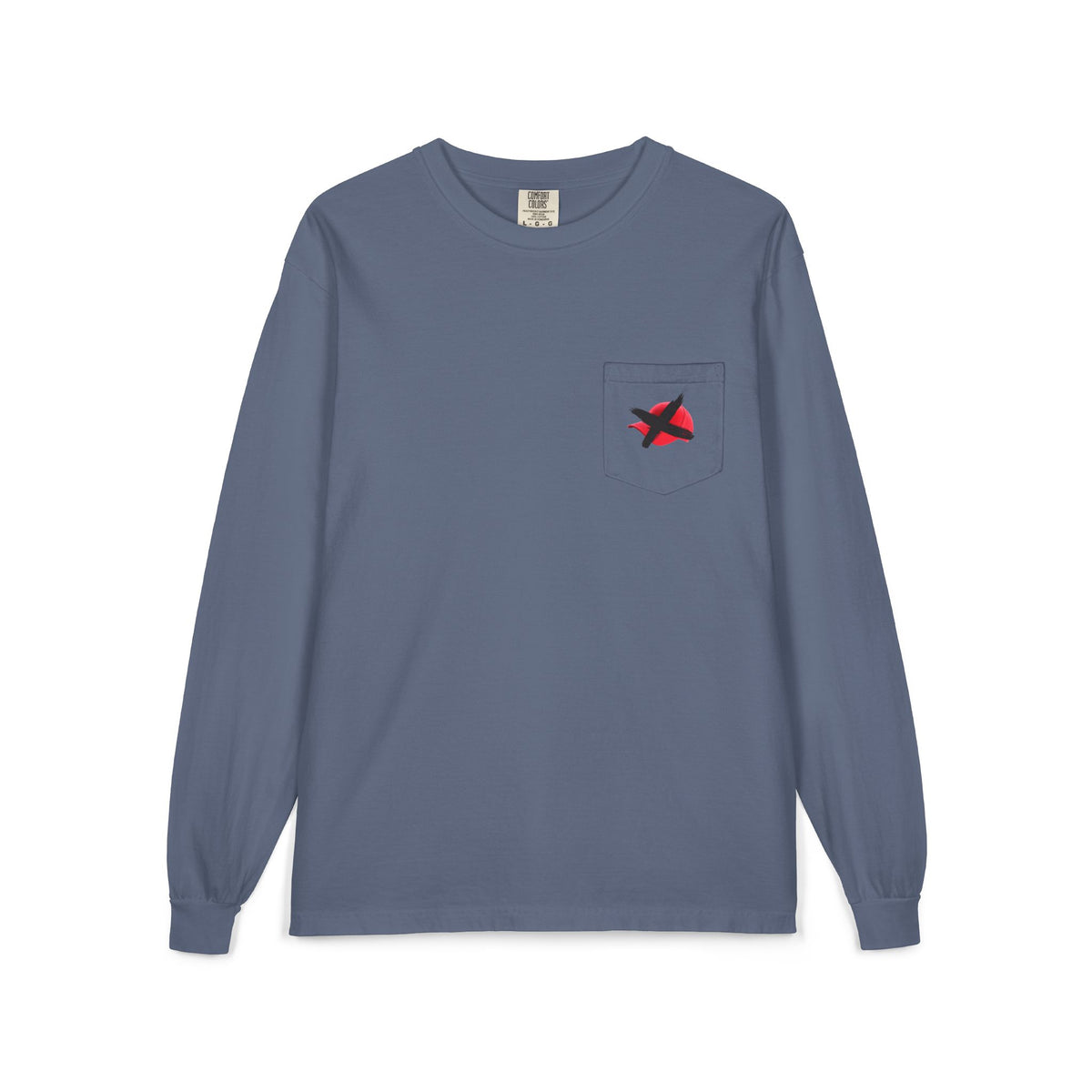 Hats Off My Vote Long Sleeve Shirt | Political Comfort Colors Pocket Tee | Voting Rights Shirt