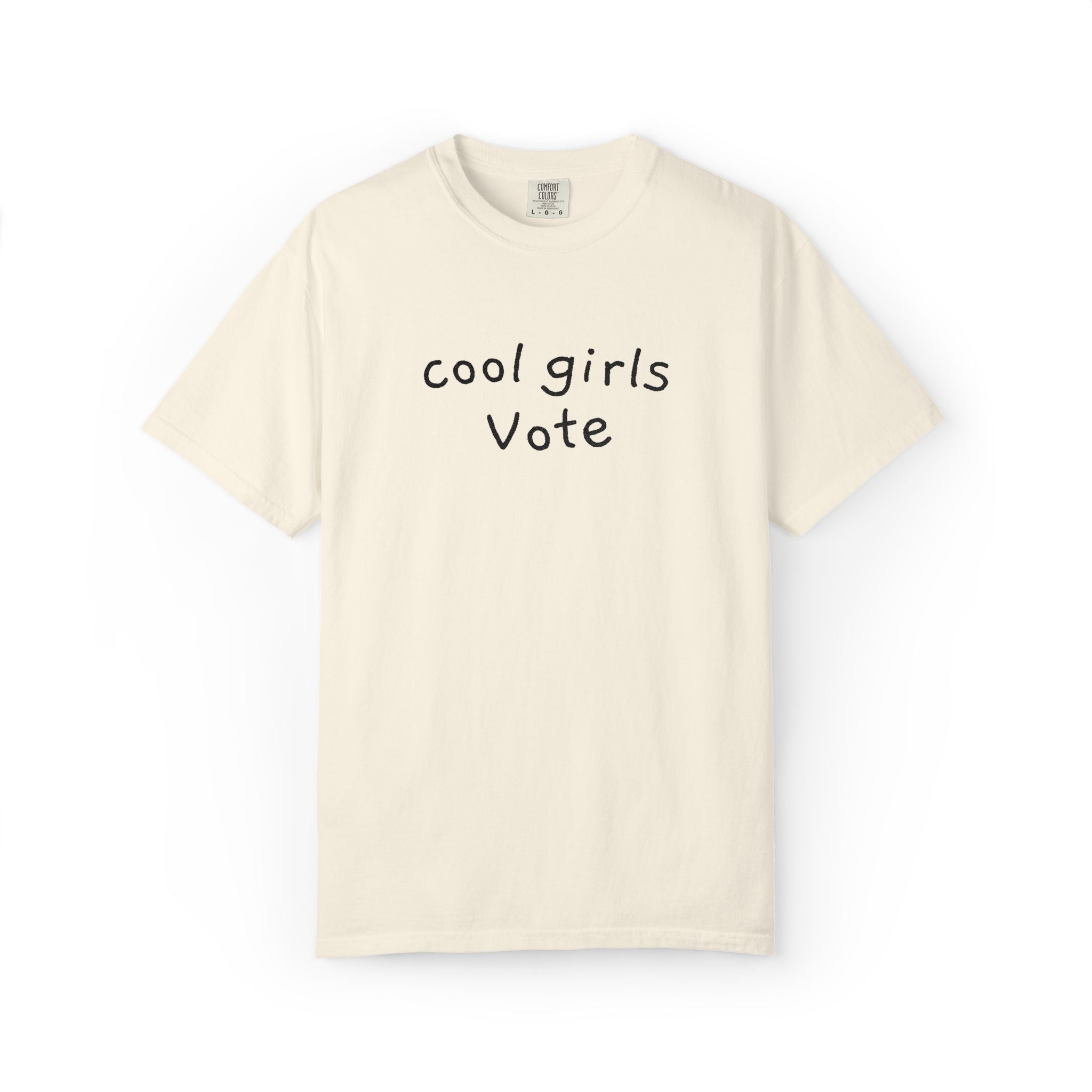 Cool Girls Vote Embroidered T-Shirt | Feminist Tee | Women's Voting Shirt