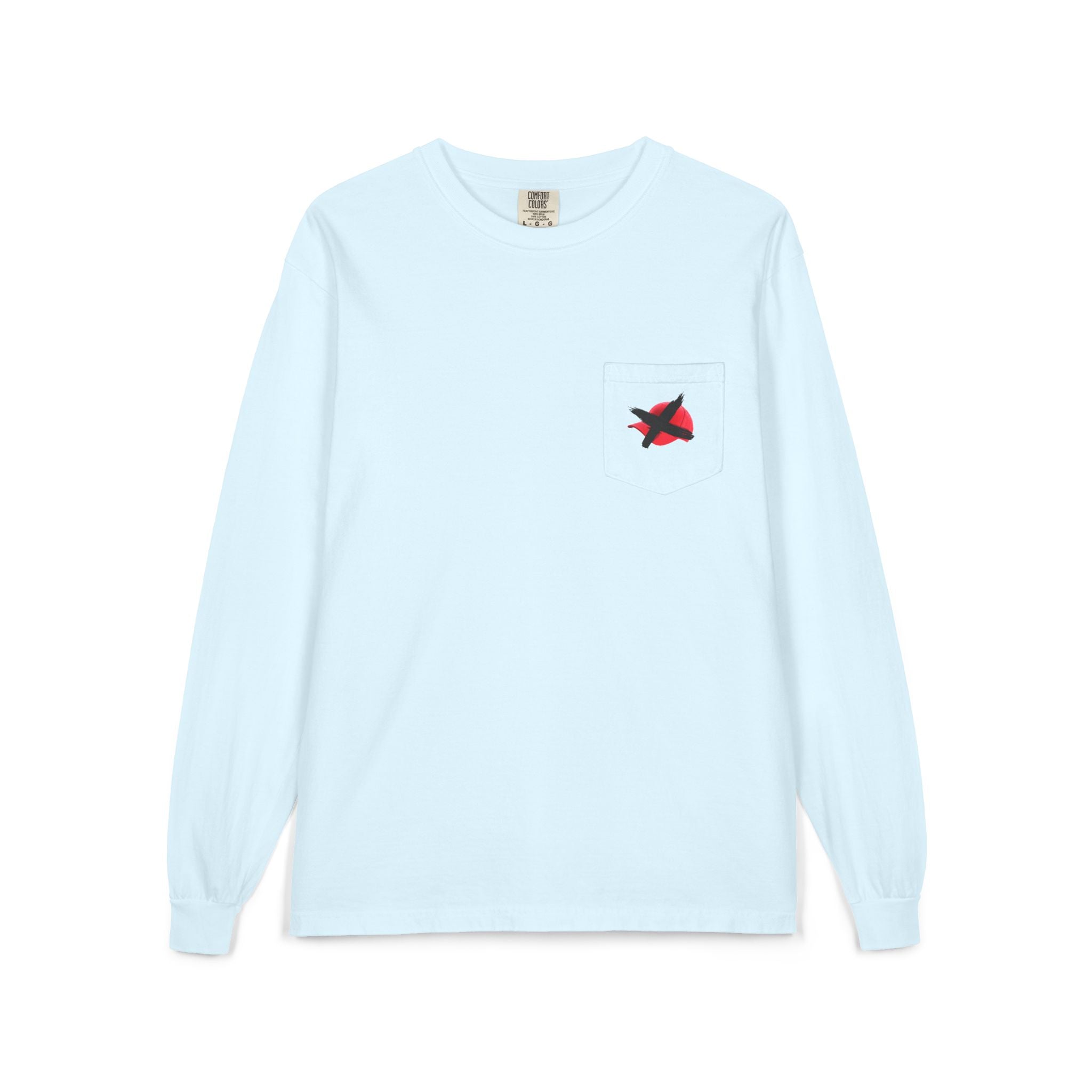 Hats Off My Vote Long Sleeve Shirt | Political Comfort Colors Pocket Tee | Voting Rights Shirt