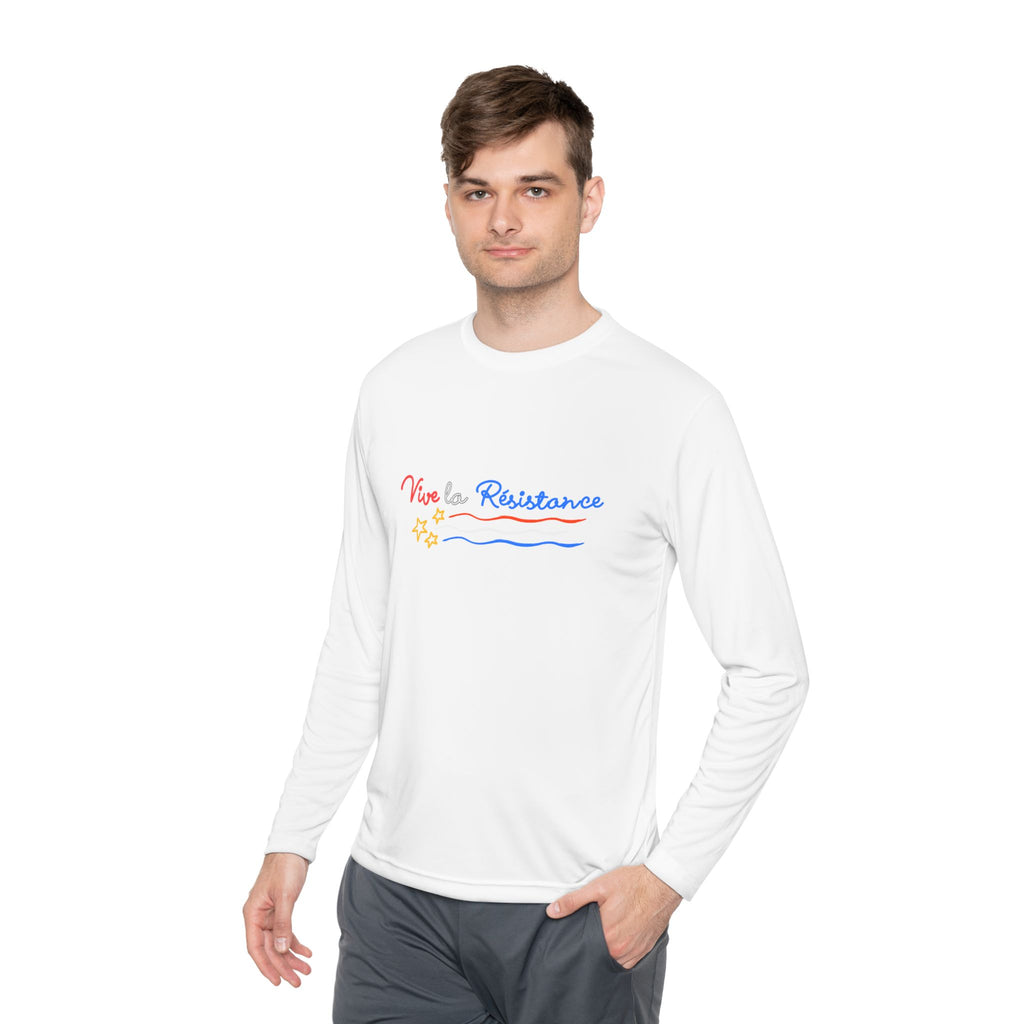 Vive Le Resistance T-Shirt | Red White & Blue Patriotic Graphic Tee | Sports-Tek Lightweight