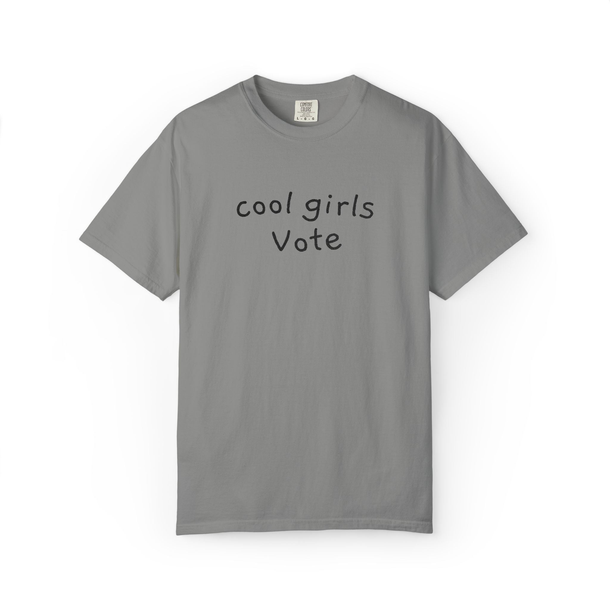 Cool Girls Vote Embroidered T-Shirt | Feminist Tee | Women's Voting Shirt