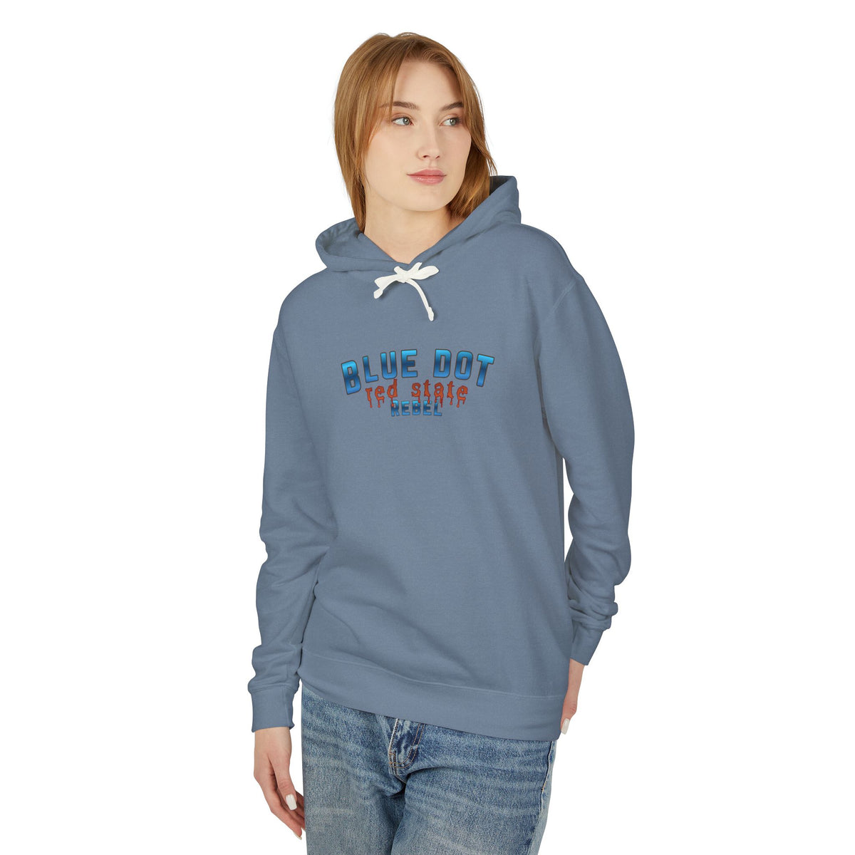 Blue Dot Red State Rebel Hoodie | Blue Dot Political Pullover