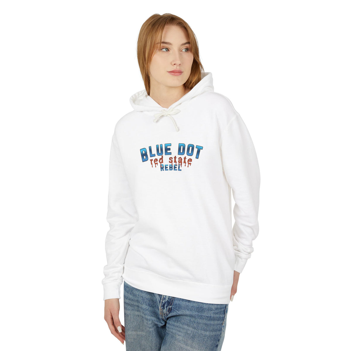Blue Dot Red State Rebel Hoodie | Blue Dot Political Pullover