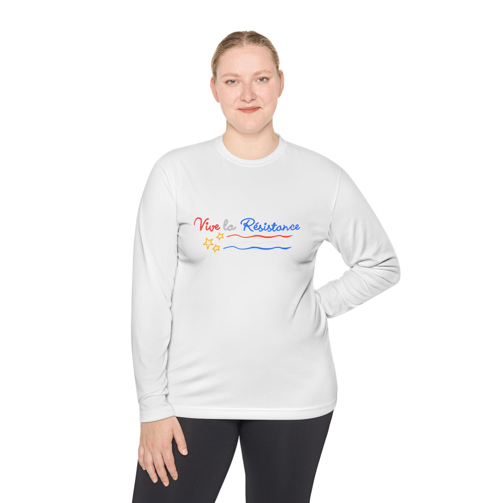 Vive Le Resistance T-Shirt | Red White & Blue Patriotic Graphic Tee | Sports-Tek Lightweight