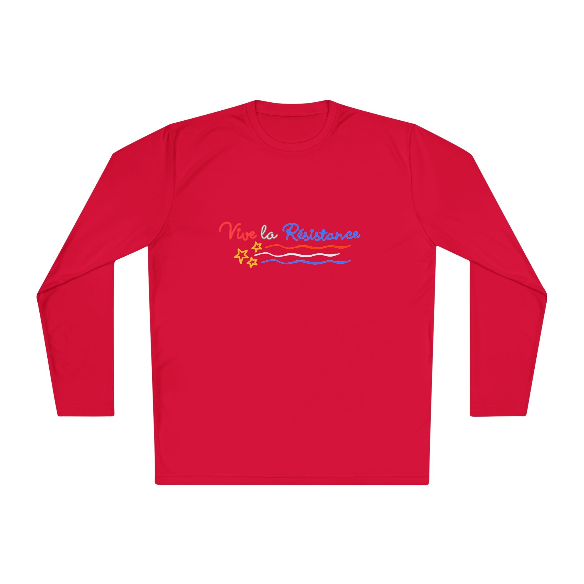 Vive Le Resistance T-Shirt | Red White & Blue Patriotic Graphic Tee | Sports-Tek Lightweight