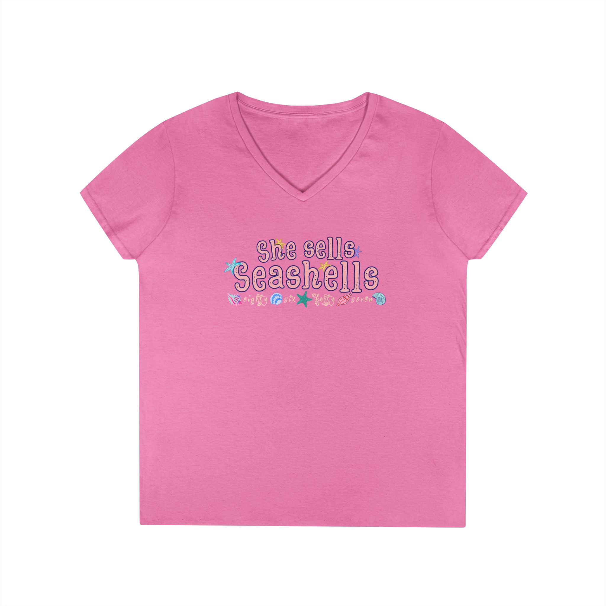 She Sells Seashells V-Neck Tee
