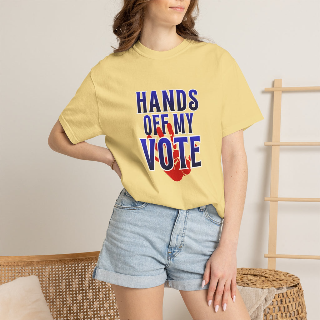 Hands Off My Vote Shirt | Political Voting Tee | Comfort Colors Unisex T-Shirt