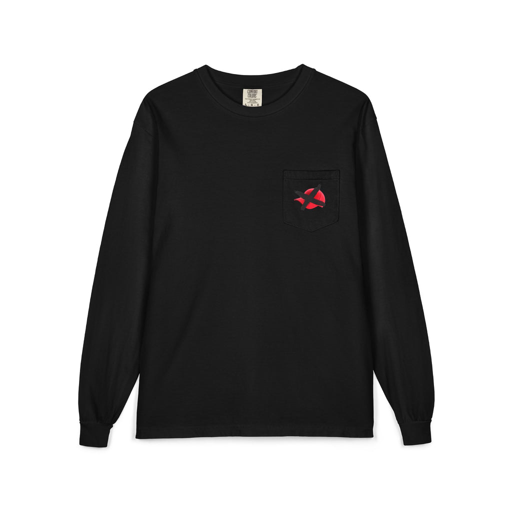 Hats Off My Vote Long Sleeve Shirt | Political Comfort Colors Pocket Tee | Voting Rights Shirt