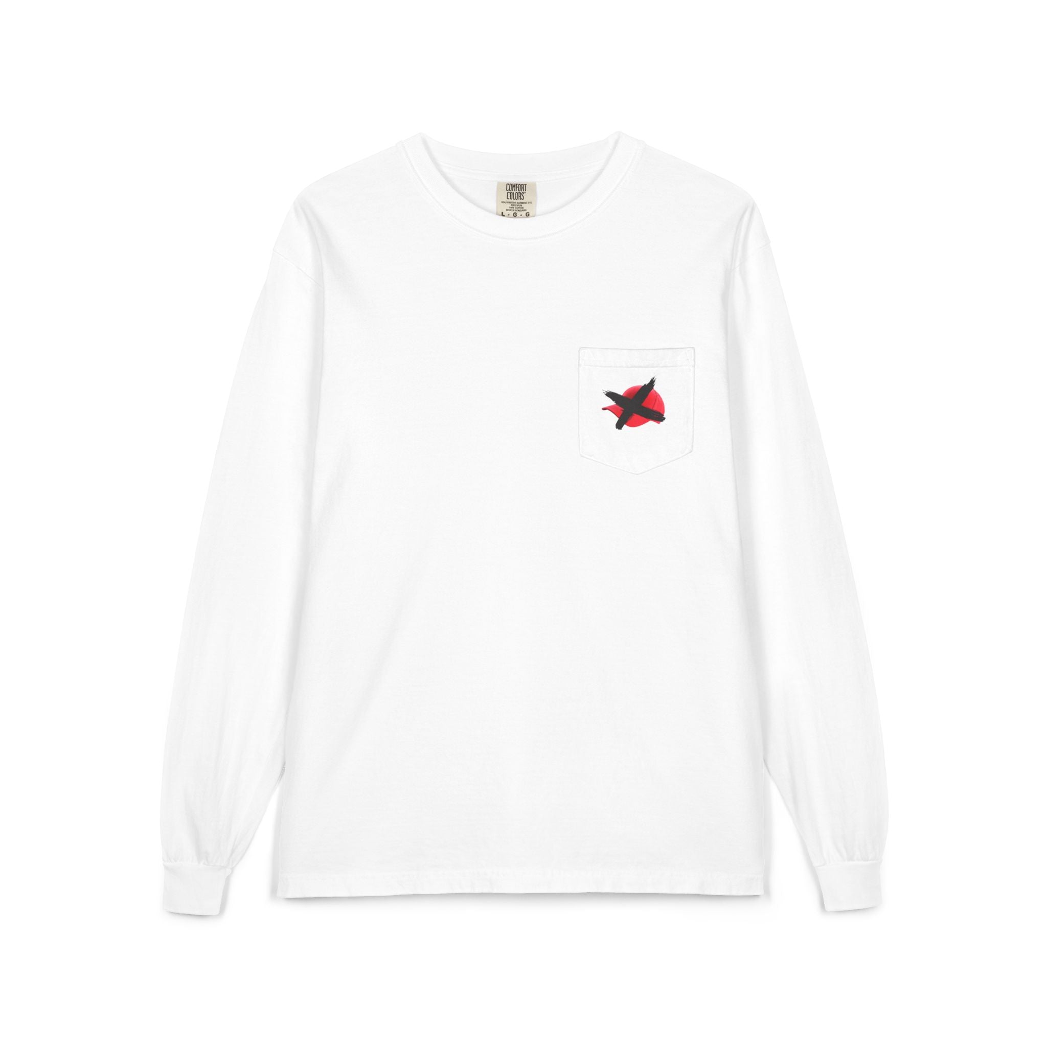 Hats Off My Vote Long Sleeve Shirt | Political Comfort Colors Pocket Tee | Voting Rights Shirt