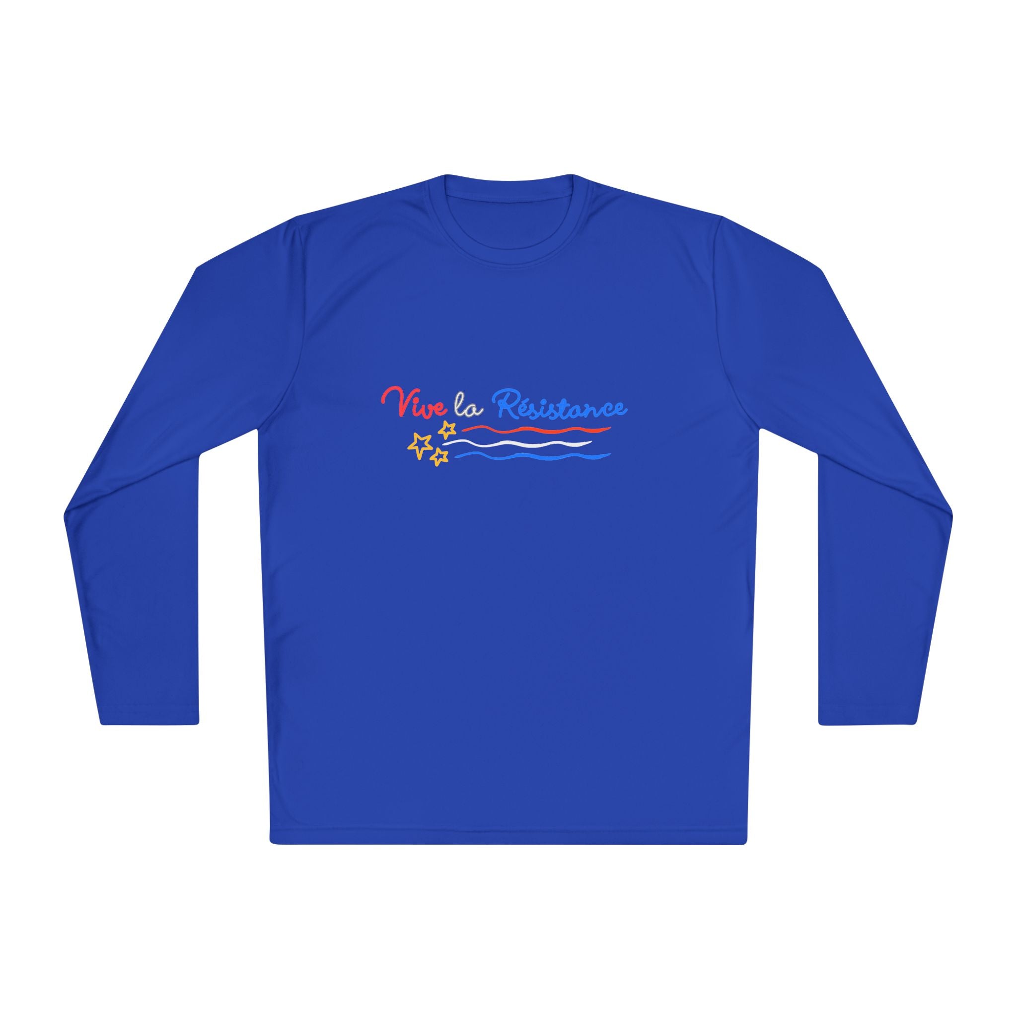 Vive Le Resistance T-Shirt | Red White & Blue Patriotic Graphic Tee | Sports-Tek Lightweight