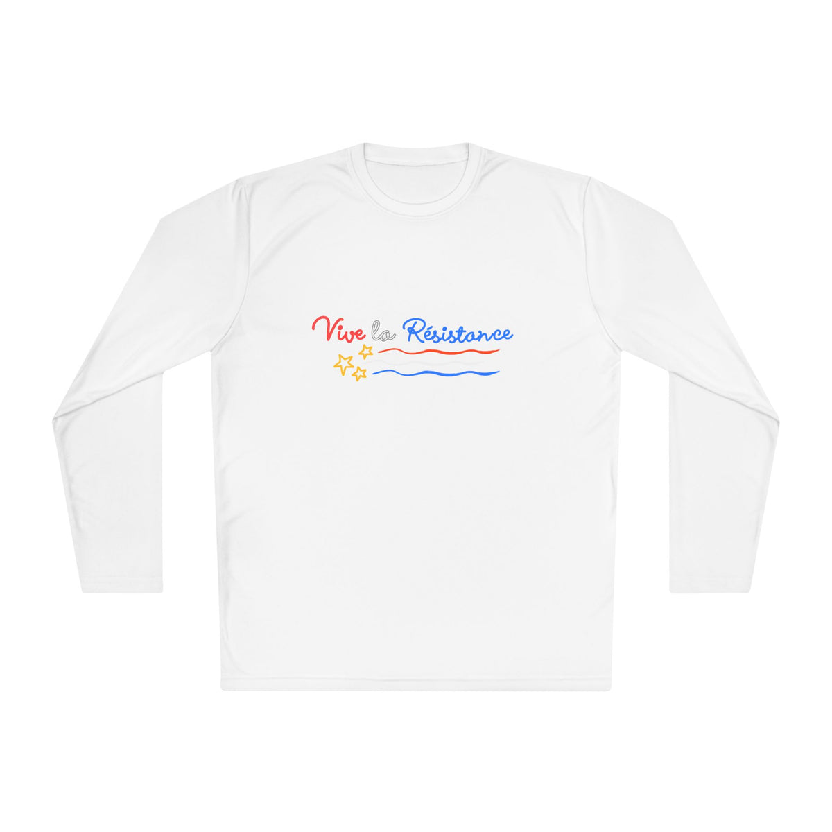 Vive Le Resistance T-Shirt | Red White & Blue Patriotic Graphic Tee | Sports-Tek Lightweight