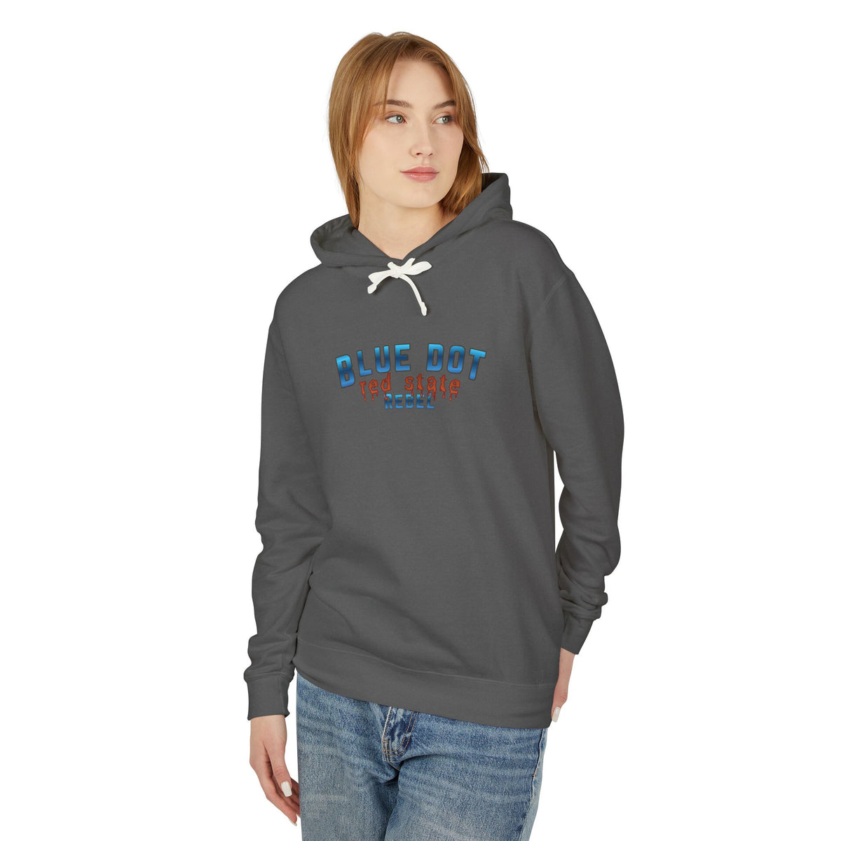 Blue Dot Red State Rebel Hoodie | Blue Dot Political Pullover