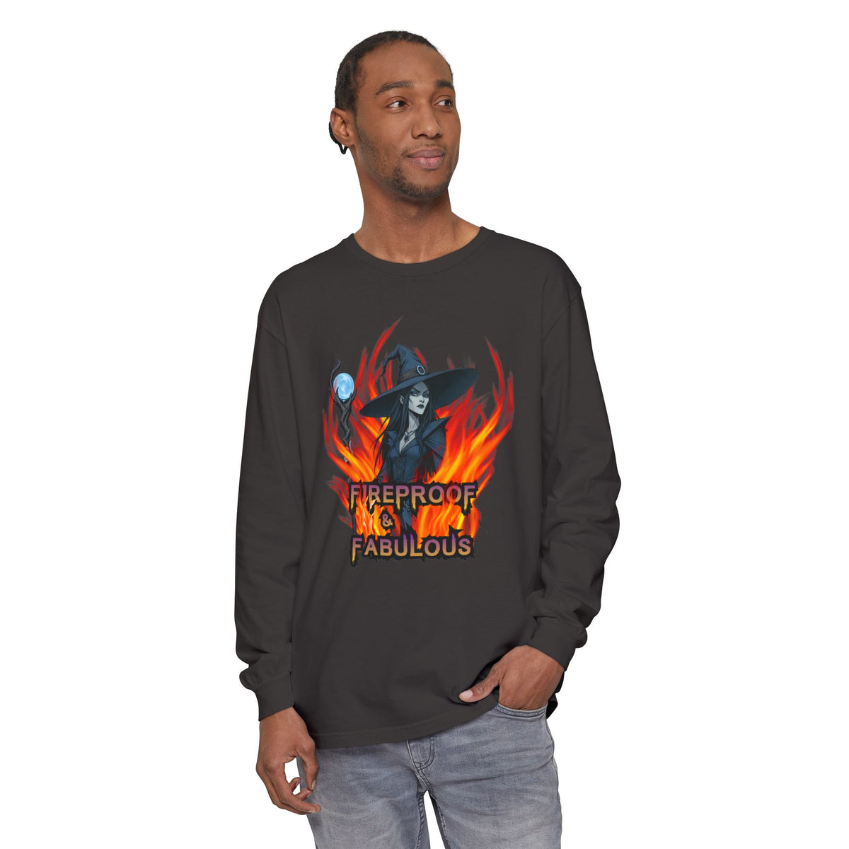 Fireproof & Fabulous Witch Halloween Shirt | Comfort Colors Tee | Witchy Shirt