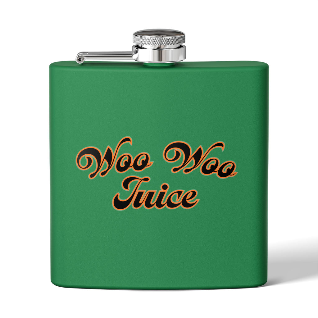 Woo Woo Juice 6 oz Metal Flask | Funny Mystical Witchy Gift