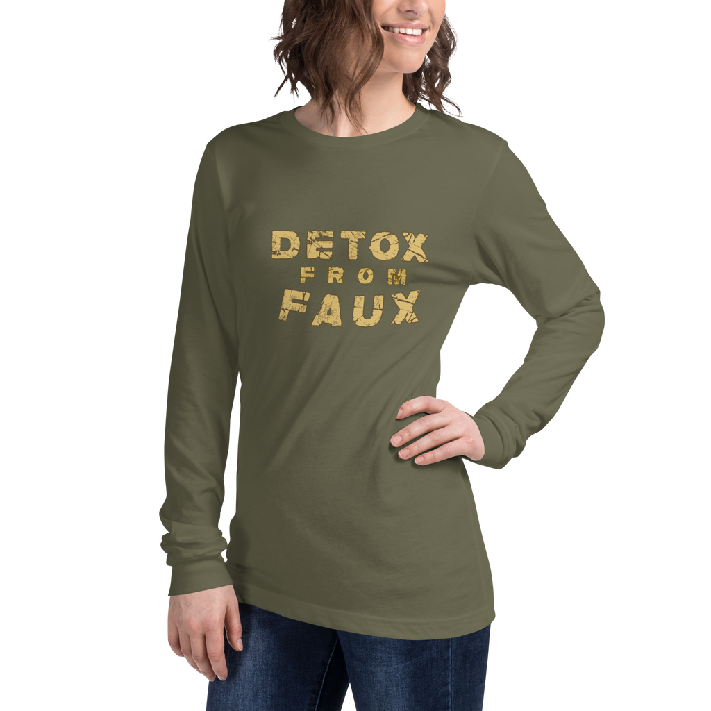 Detox from Faux Long Sleeve Tee