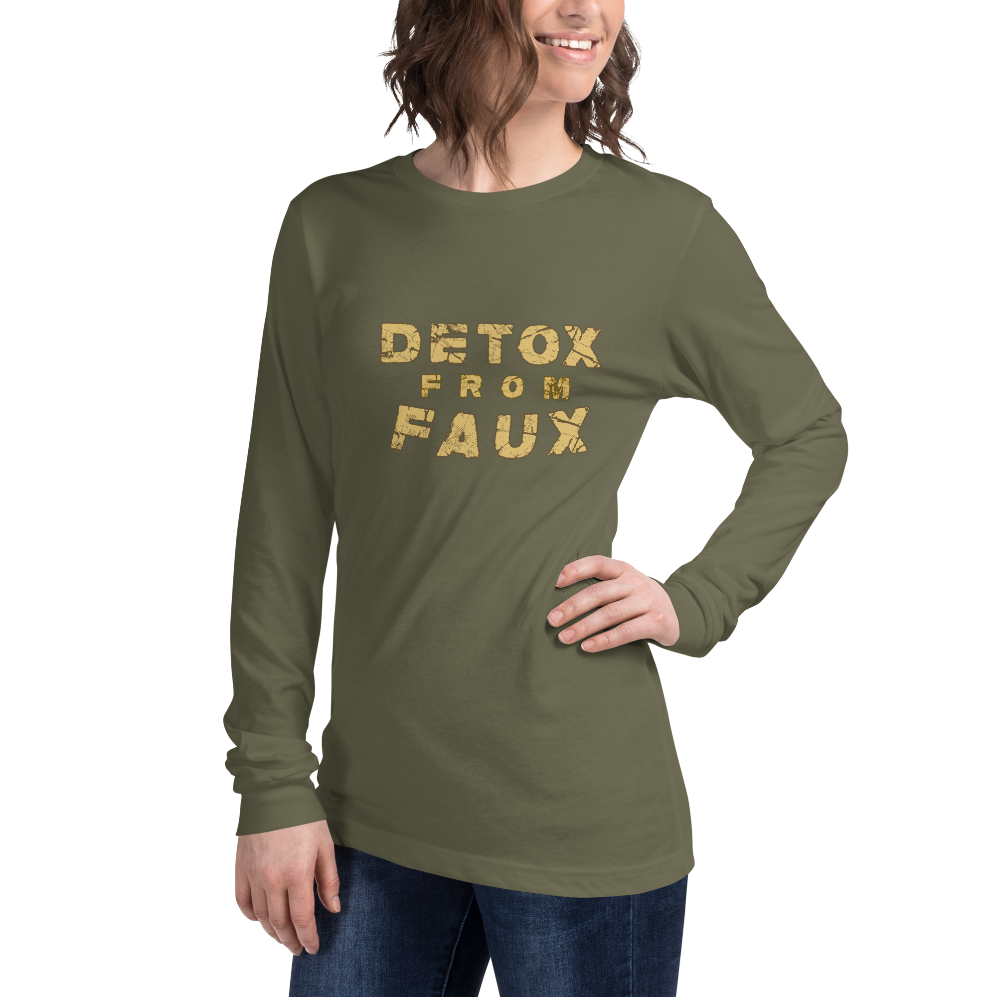 Detox from Faux Long Sleeve Tee